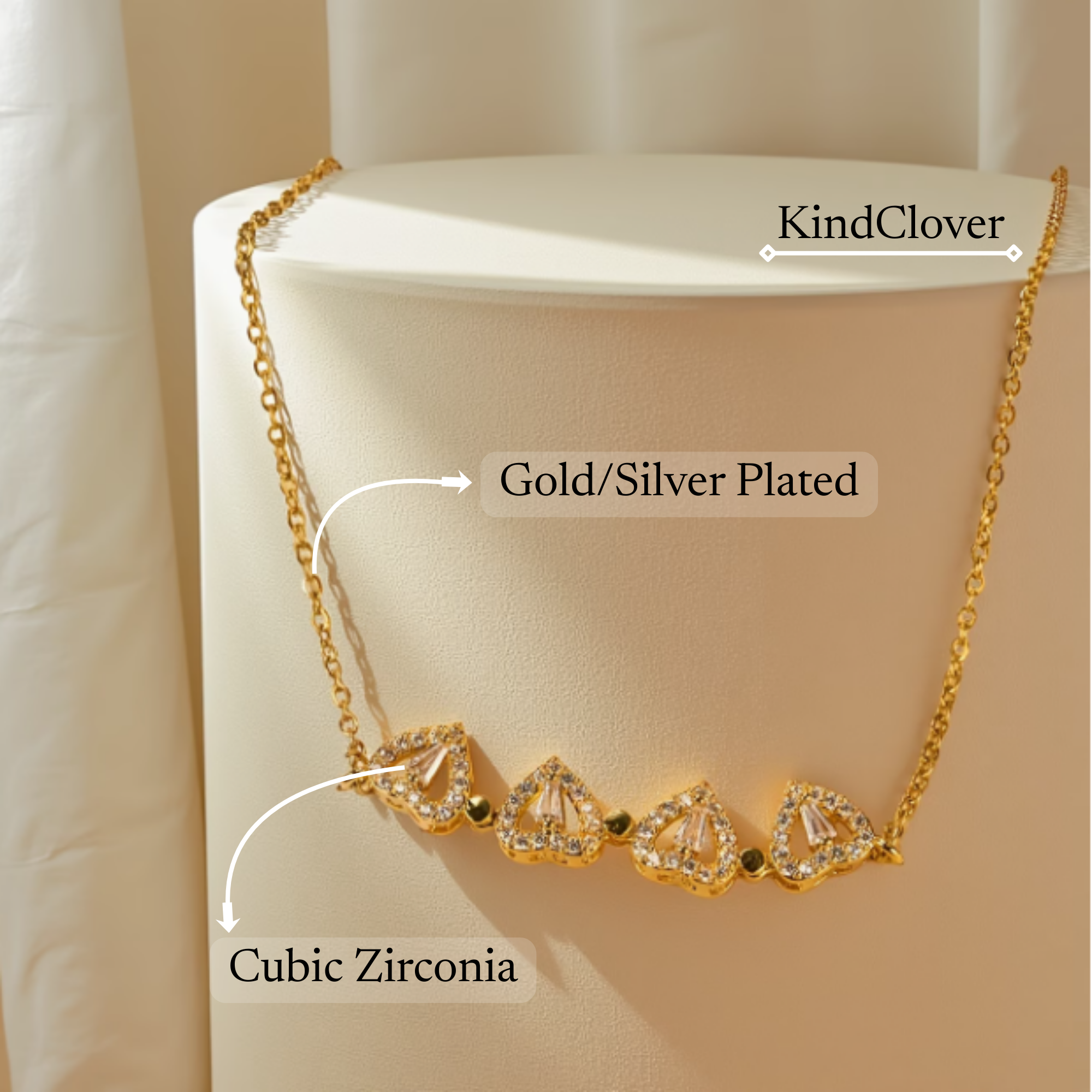 Clover Heart Necklace