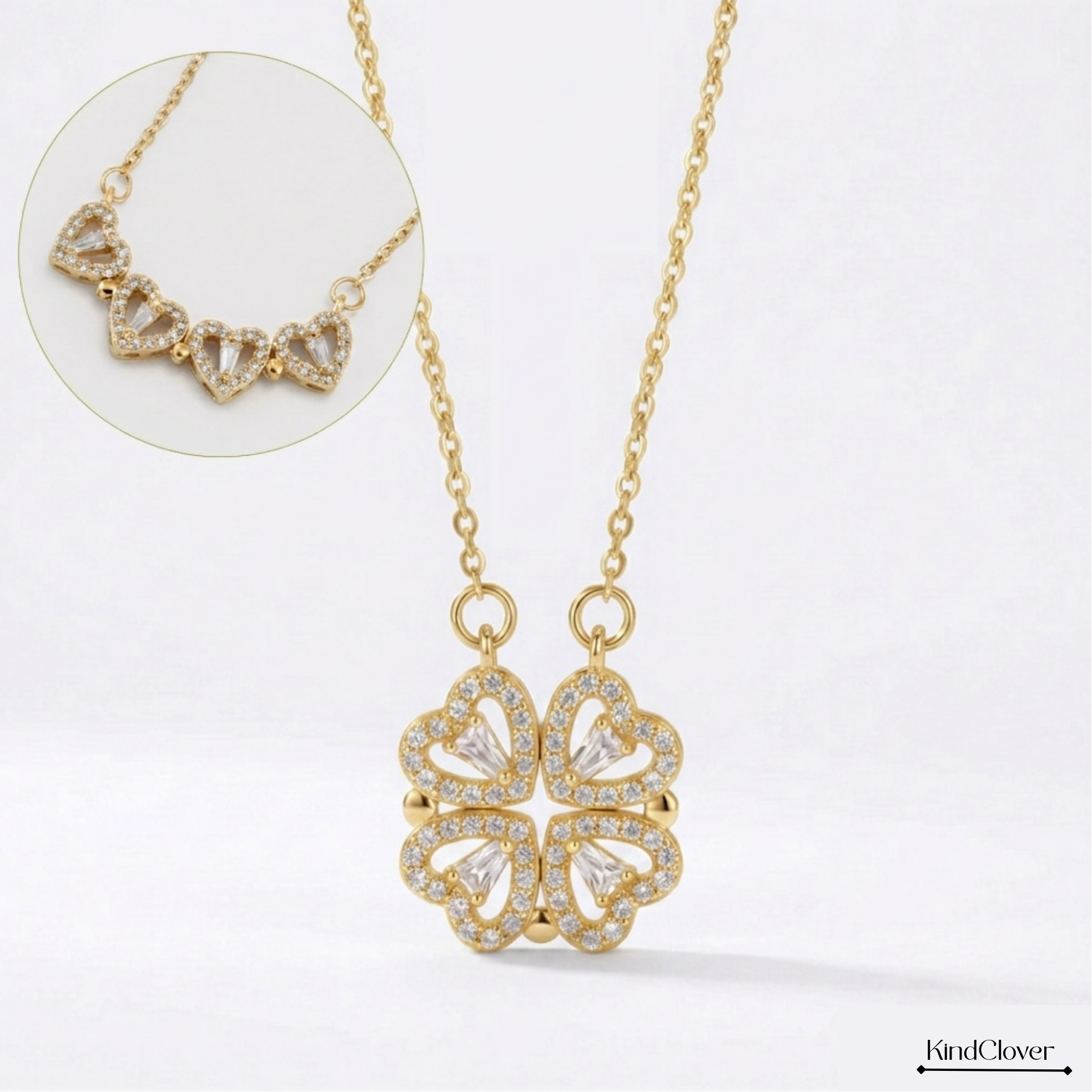 Clover Heart Necklace